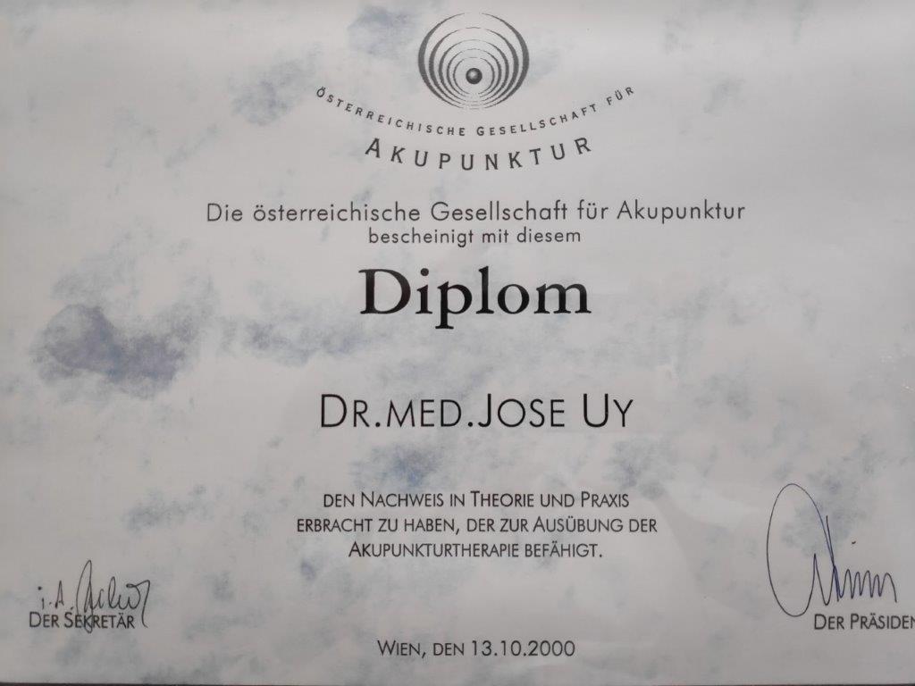 Diplom Akupunktur - Österreichische Gesellschaft für Akupunktur