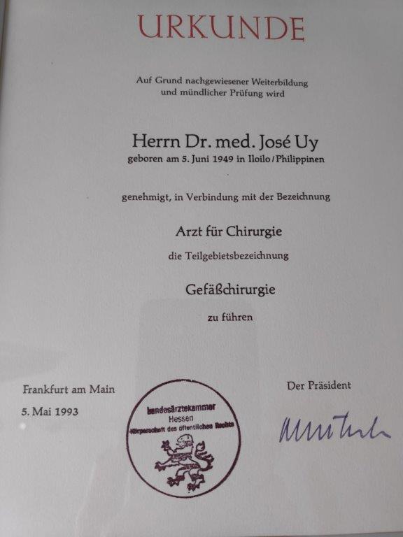 Facharzt für Gefäßchirurgie - Landesärztekammer Hessen